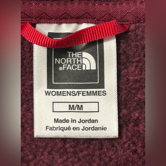 The North Face Hoodie Crescent Sunshine Maroon Fleece Pullover Womens Size M - Picture 2 of 12